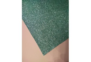 Экокожа (глиттер мелкий) 19,5*33 см цв. бирюзовый, цена за лист